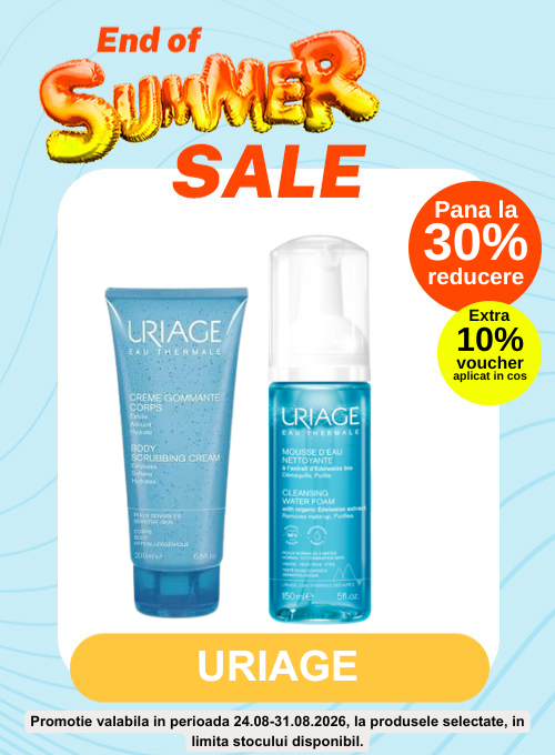 Promotie cu 10% voucher aplicat in cos la Uriage - End of Summer Sales