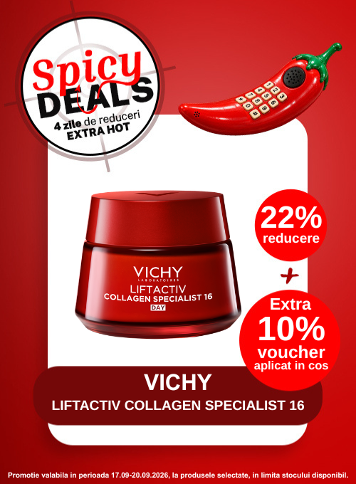 Promotie cu 10% voucher aplicat in cos la Vichy Colagen Spicialist 16 - Spicy Deals