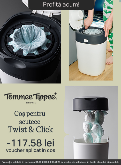 Promotie cu -117.58 lei voucher aplicat in cos la Tommee Tippee cos pentru scutece
