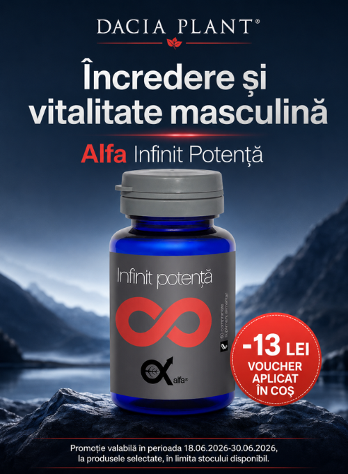 Promotie cu 13 lei voucher aplicat in cos la Dacia Plant Alfa Infinit Potenta