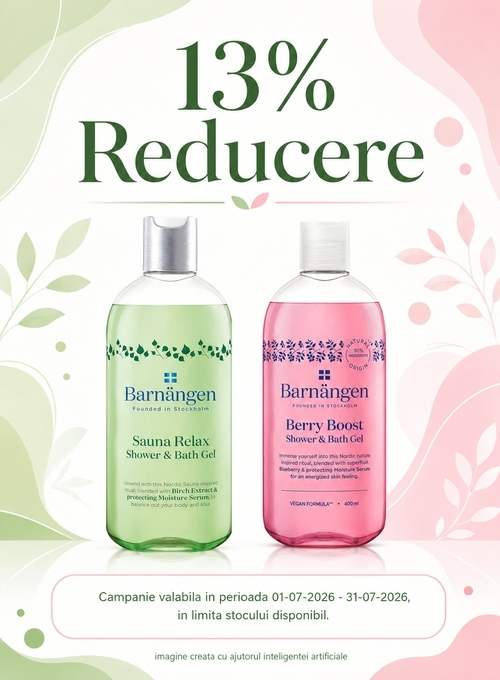 Promotie cu 13% reducere la Barnangen