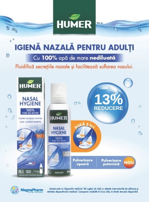 Promotie cu 13% reducere la Humer