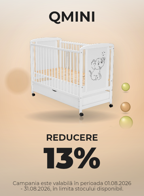 Promotie cu 13% reducere la Qmini