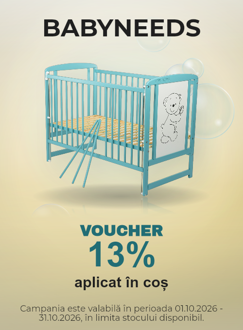 Promotie cu 13% voucher aplicat in cos la Babyneeds