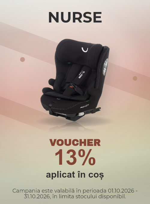 Promotie cu 13% voucher aplicat in cos la Nurse