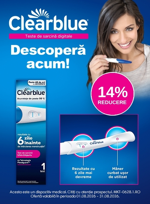 Promotie cu 14% reducere la Clearblue
