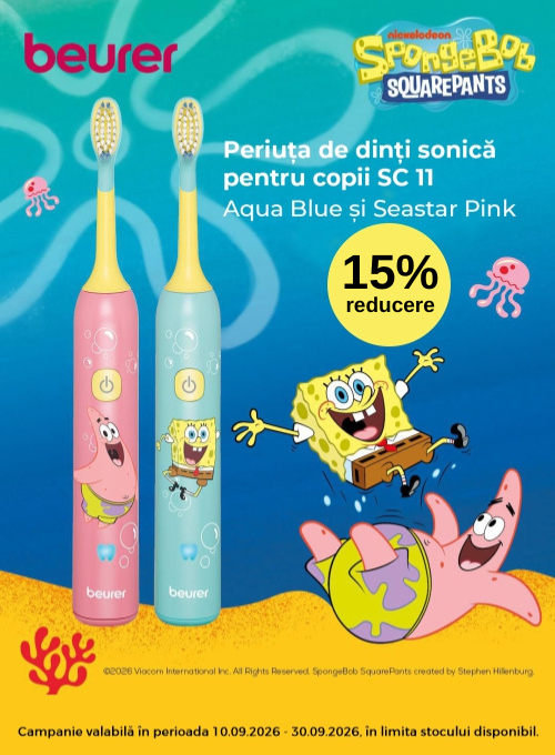 Promotie cu 15% reducere la Beurer Periuta de dinti electrica