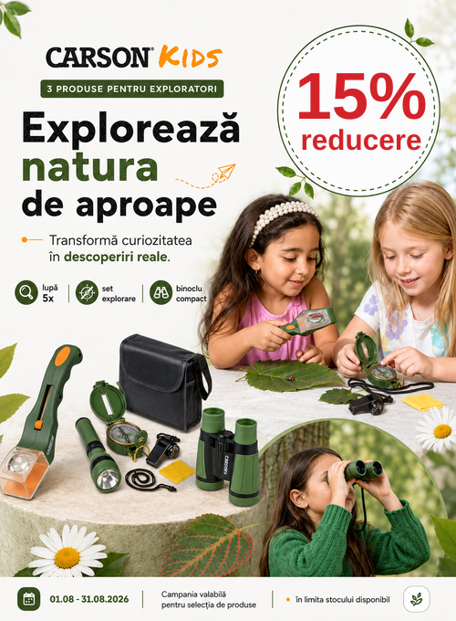 Promotie cu 15% reducere la Carson