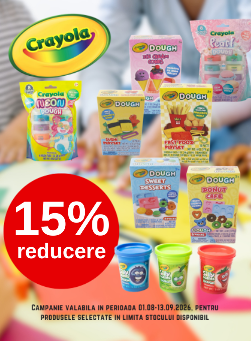 Promotie cu 15% reducere la Crayola