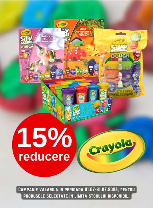Promotie cu 15% reducere la Crayola