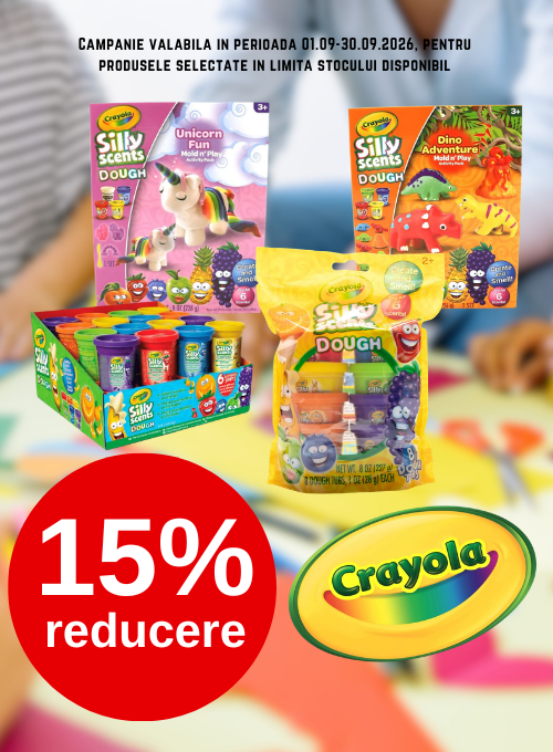 Promotie cu 15% reducere la Crayola