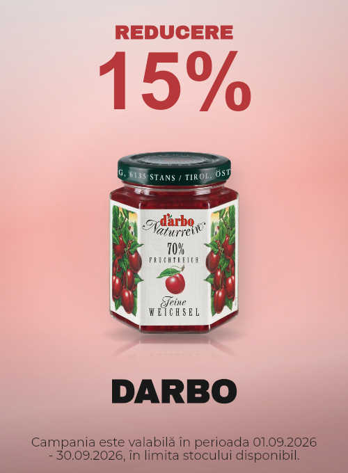 Promotie cu 15% reducere la Darbo