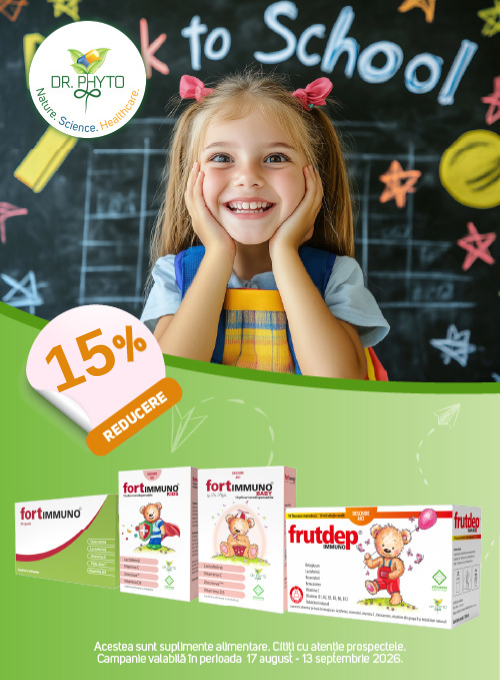 Promotie cu 15% reducere la Dr Phyto - Back to School