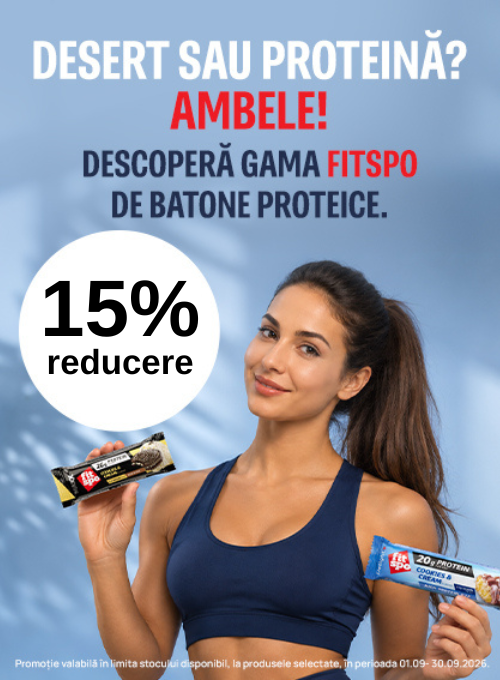 Promotie cu 15% reducere la Fitspo