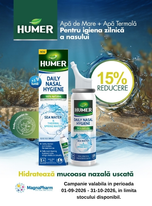 Promotie cu 15% reducere la Humer