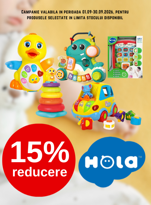 Promotie cu 15% reducere la Jucarii Bebe