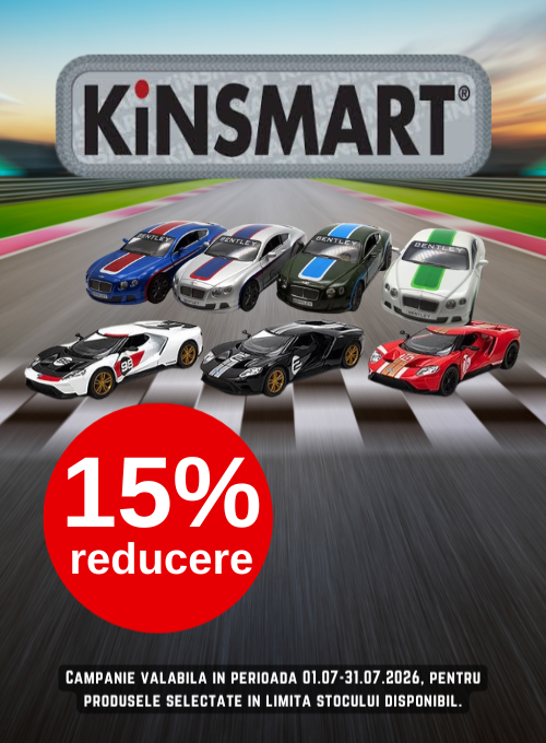 Promotie cu 15% reducere la Kinsmart