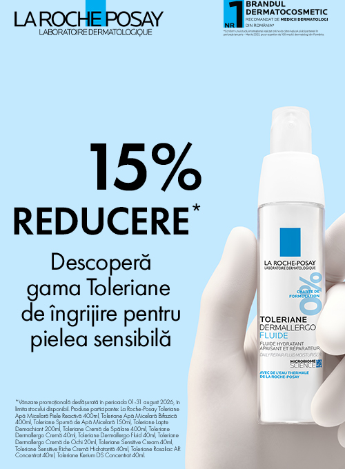 Promotie cu 15% reducere la La Roche Posay Toleriane