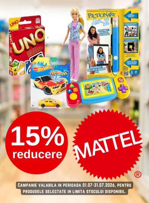 Promotie cu 15% reducere la Mattel