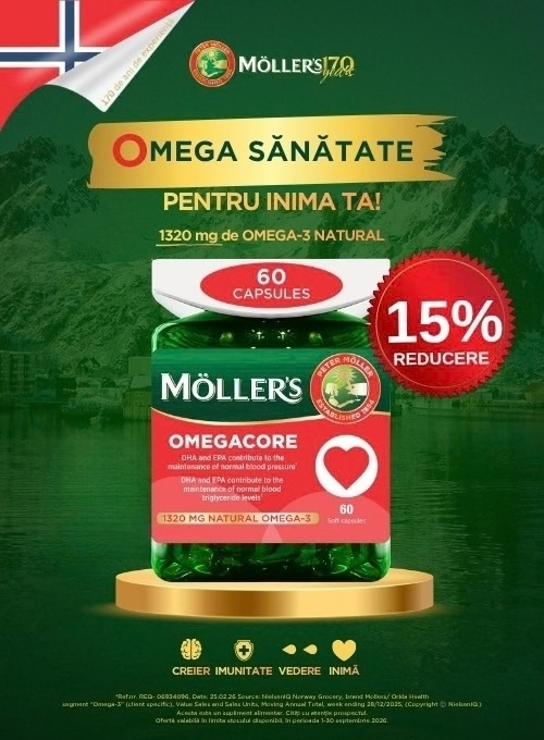 Promotie cu 15% reducere la Mollers