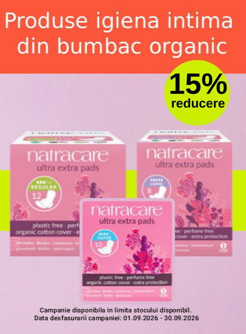 Promotie cu 15% reducere la Natracare