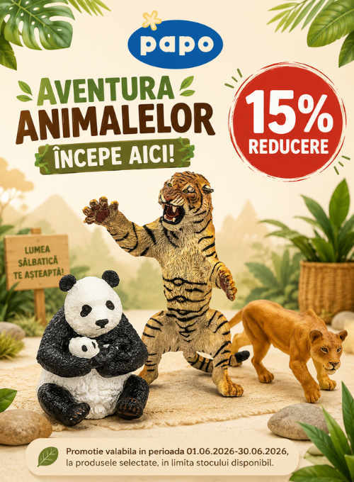 Promotie cu 15% reducere la Papo