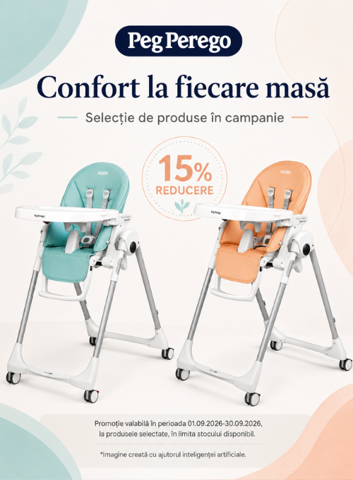 Promotie cu 15% reducere la Peg Perego Scaun de masa