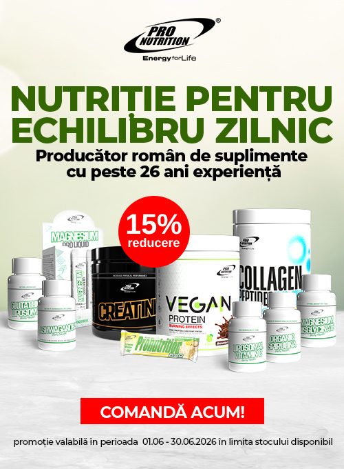 Promotie cu 15% reducere la Pro Nutrition
