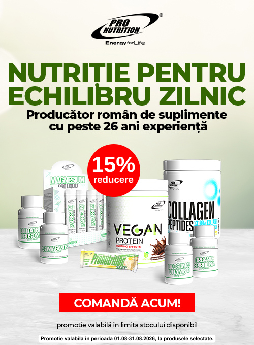 Promotie cu 15% reducere la Pro Nutrition