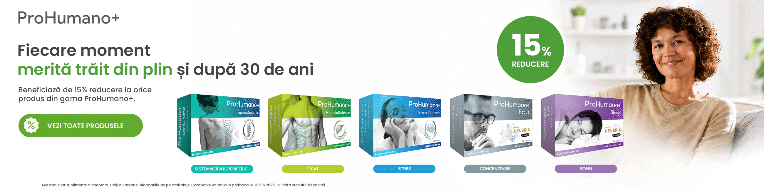 Promotie cu 15% reducere la Prohumano+