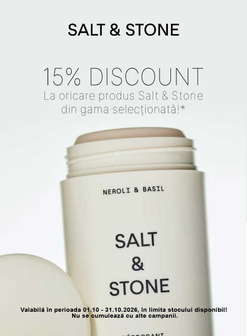 Promotie cu 15% reducere la Salt And Stone