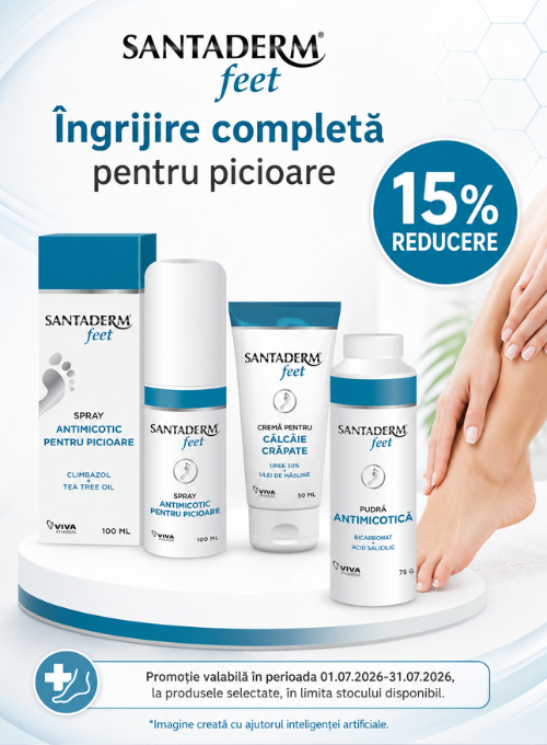 Promotie cu 15% reducere la Santaderm Feet