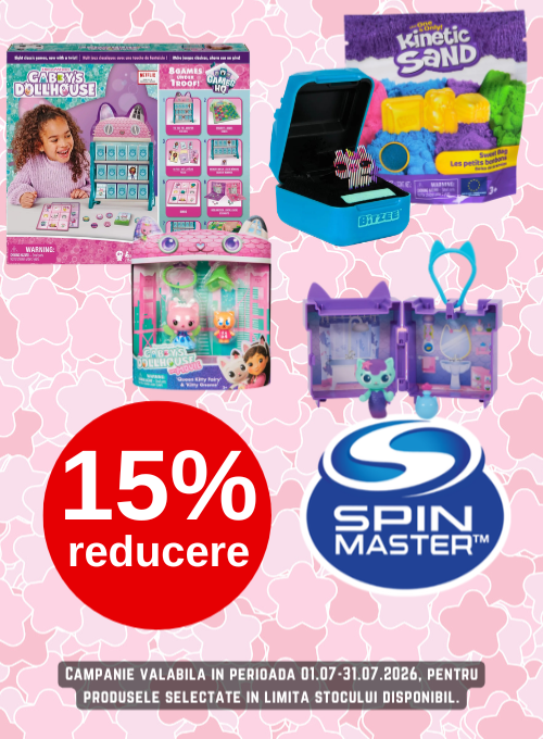 Promotie cu 15% reducere la Spin Master