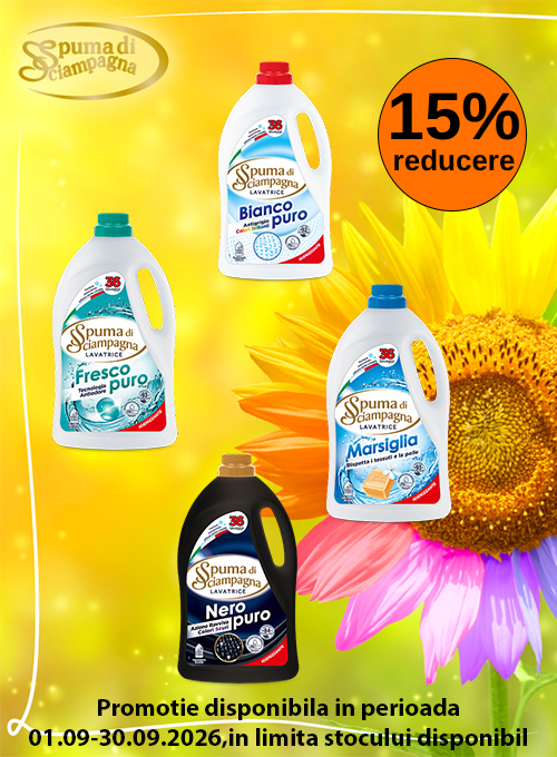 Promotie cu 15% reducere la Spuma Di Sciampagna