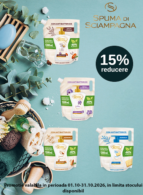 Promotie cu 15% reducere la Spuma Di Sciampagna