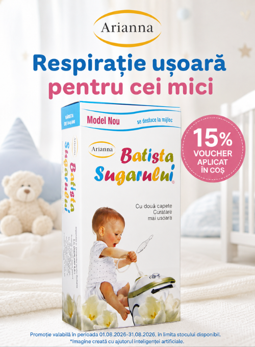 Promotie cu 15% voucher aplicat in cos la Batista sugarului Arianna