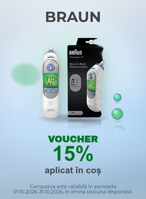 Promotie cu 15% voucher aplicat in cos la Braun