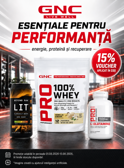 Promotie cu 15% voucher aplicat in cos la Gnc