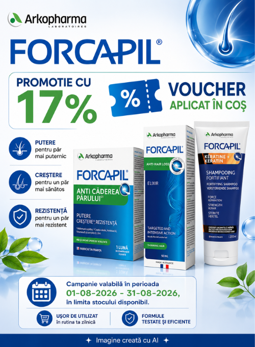 Promotie cu 17% voucher aplicat in cos la Arkopharma