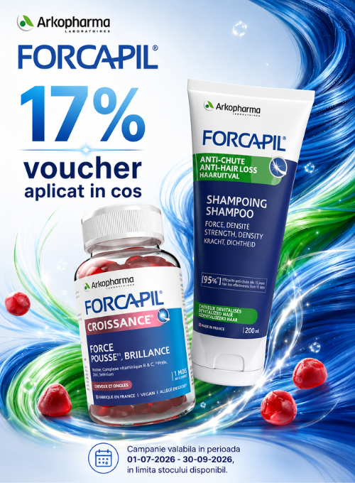Promotie cu 17% voucher aplicat in cos la Arkopharma