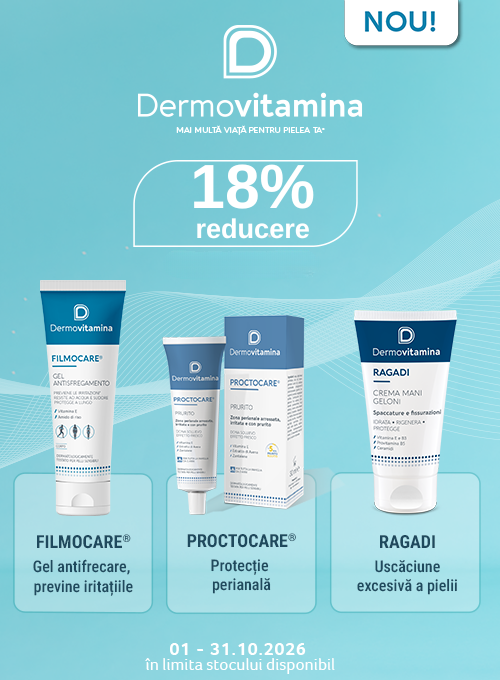 Promotie cu 18% reducere la Dermovitamina