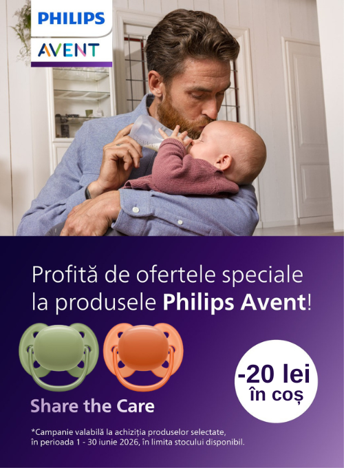 Promotie cu 20 lei voucher aplicat in cos la Philips Avent