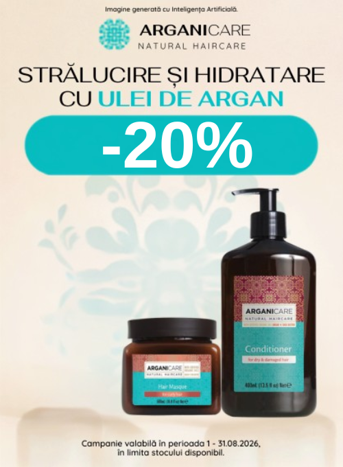 Promotie cu 20% reducere la Arganicare
