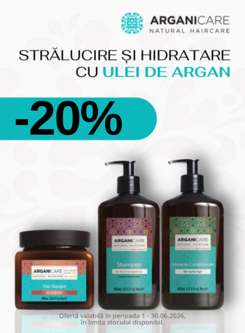 Promotie cu 20% reducere la Arganicare