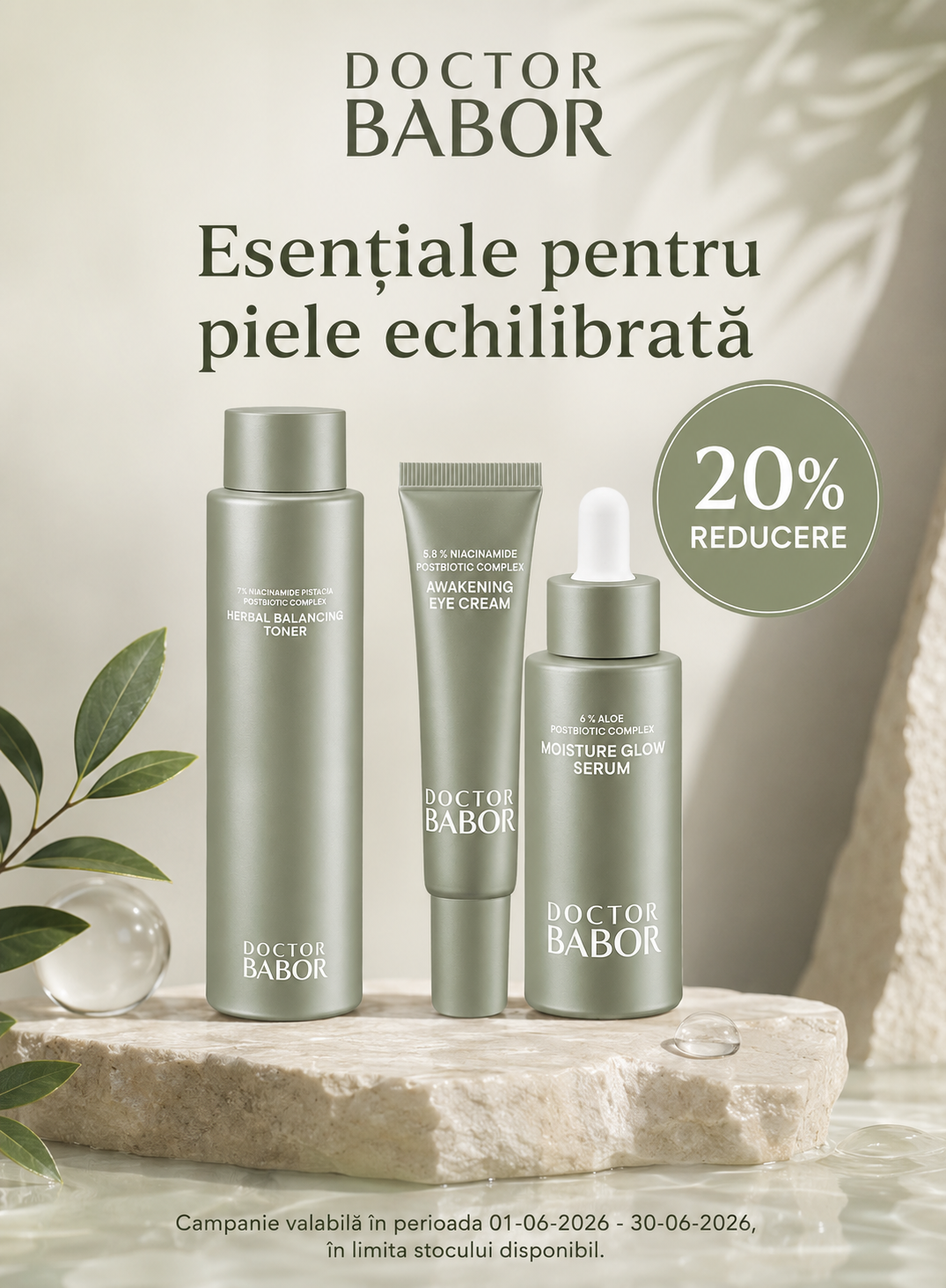 Promotie cu 20% reducere la Babor