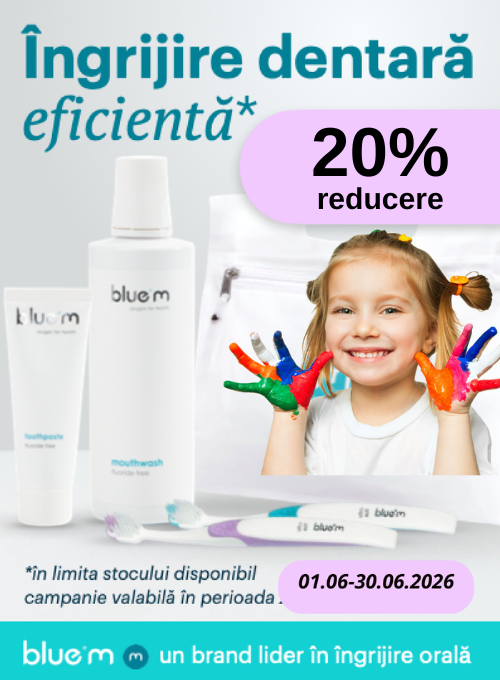 Promotie cu 20% reducere la Blue M