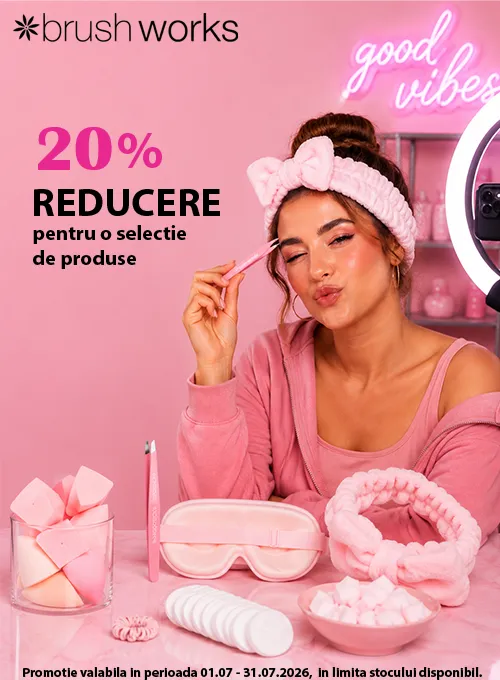 Promotie cu 20% reducere la Brushworks