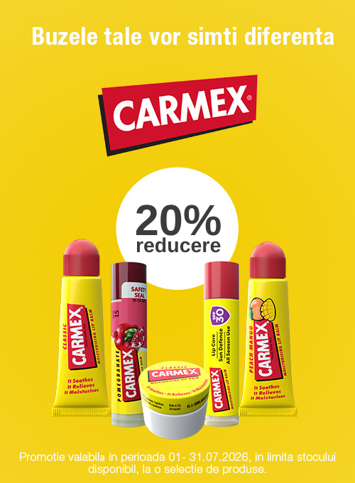 Promotie cu 20% reducere la Carmex