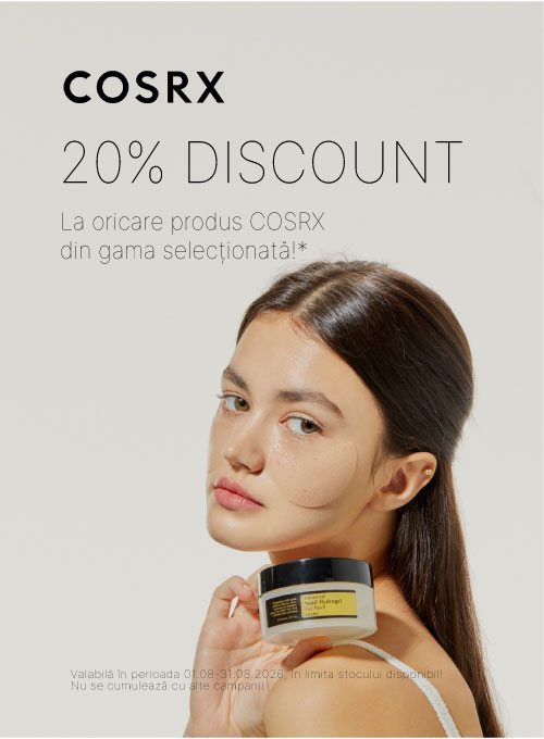 Promotie cu 20% reducere la Cosrx