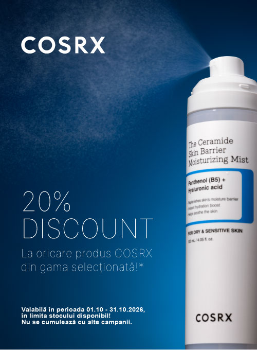 Promotie cu 20% reducere la Cosrx